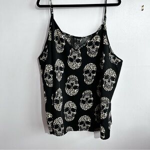 Plus Size Skull Print Tank Top 5XL